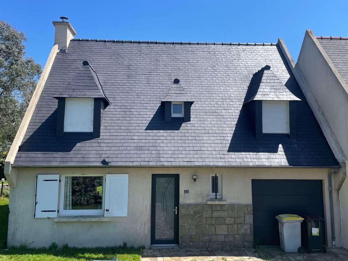 nettoyage hydrofuge toit maison Landivisiau Brest