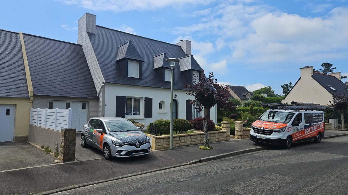 nettoyage toiture Concarneau Quimper ECO Trait Toit