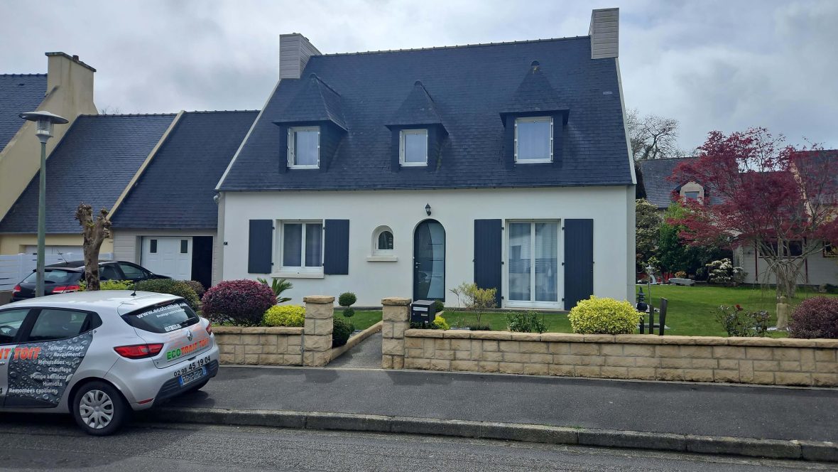 nettoyage toiture Concarneau Quimper ECO Trait Toit