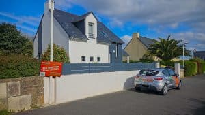Ravalement de façade réalisé par Ecotrait'toit à brest