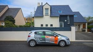 réalisation eco trait'toit à Brest Ravalement de façade et nettoyage de toiture